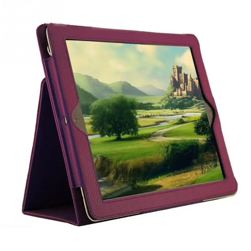 

1 Pcs Litchi Pattern Protective Leather Fiber Lining Case For iPad 2/3/4 With Smart Sleep Wake Up Function