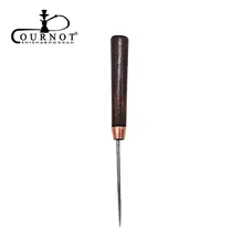 Инструмент для пирсинга из фольги для кальяна, инструмент для пирсинга из дерева и металла, Дырокол из фольги с одной иглой, Chicha Narguile, алюминиевая фольга, аксессуары для кальяна