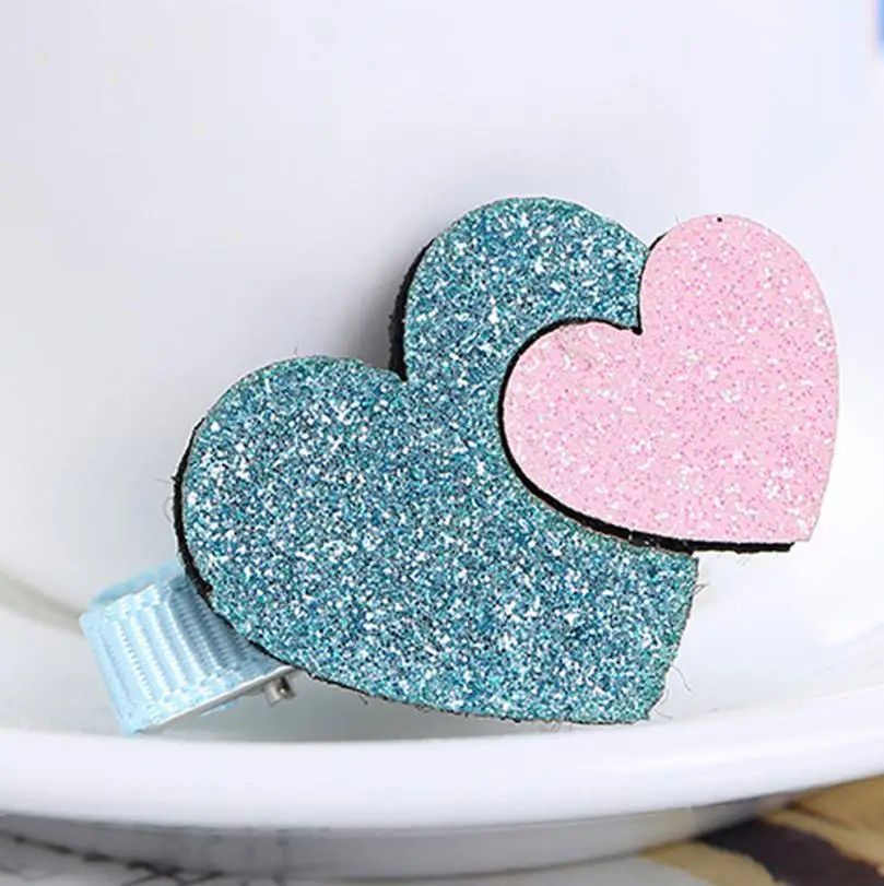 2Pcs Baby Girls Toddler Infant Kids Heart Pattern Hairpin Hair Clip Accessories Girls Flower Popular Fashion Cute Wholesale#YY