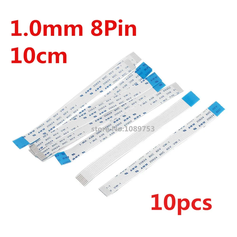10 шт. обратный ленточный кабель AWM 20624 80C 60 в 1 0 мм 8 Pin 100 p см FPC кабель|cable reversible|cable