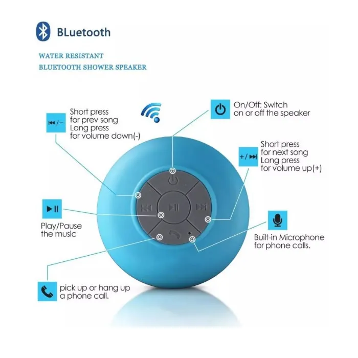 Мини беспроводной Bluetooth динамик Ванная комната Водонепроницаемый Модные