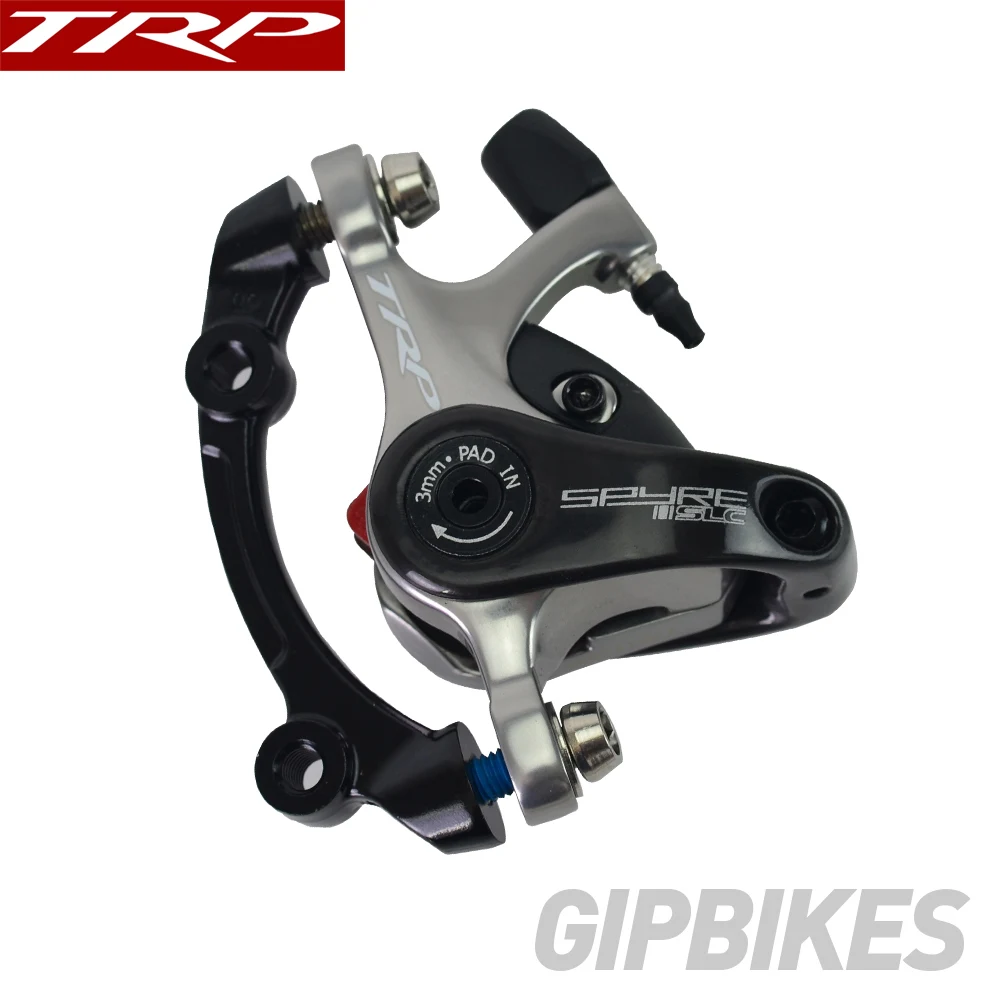 

TRP SPYRE SLC Road Bicycle Carbon Mechanical Disc Brake spyre-slc Front / Rear / Pair w/ or w/o 160mm Rotor with Adapter Screws