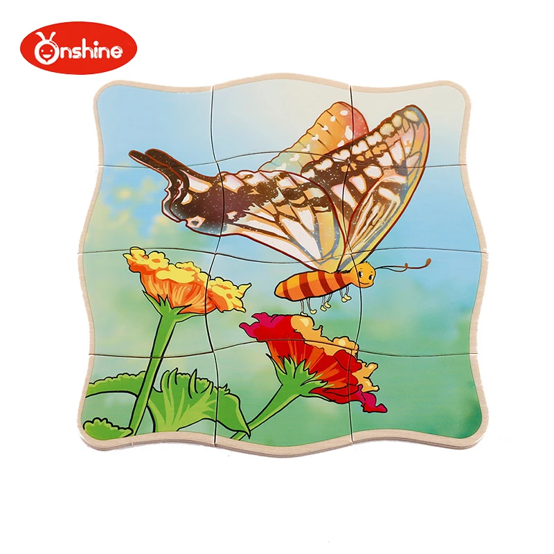 Download Onshine Early Childhood Puzzle Multi Layer Puzzle Butterfly Animal Growth Baby Intelligence Puzzle Technology Toys Gift For Baby Puzzles Aliexpress