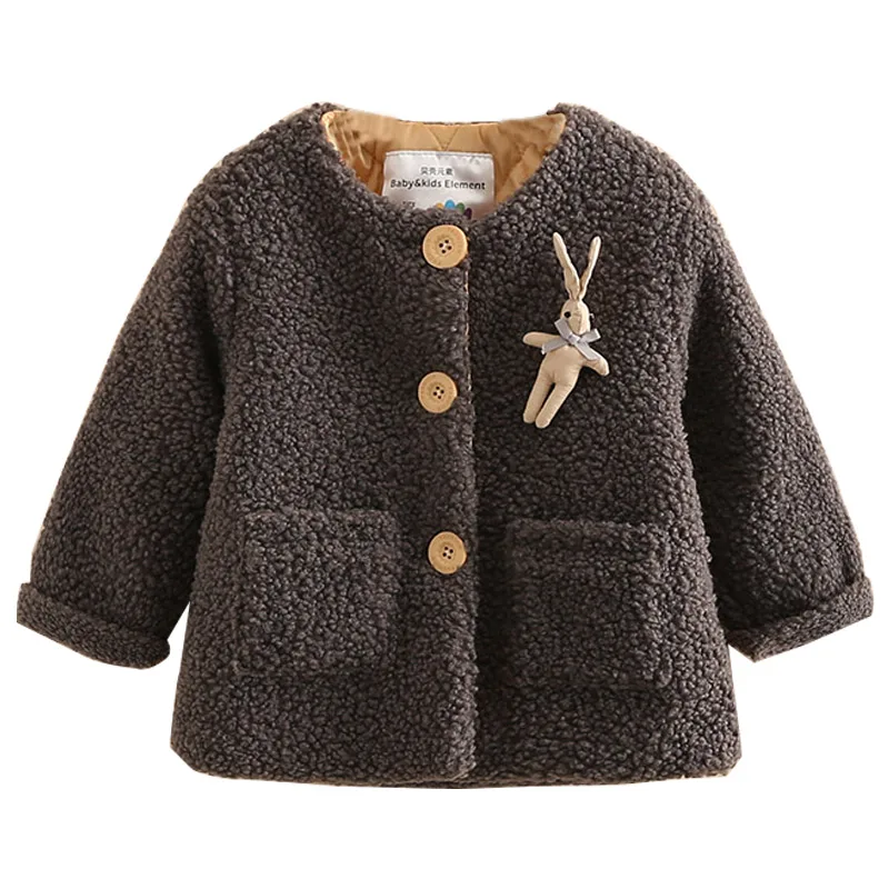 

Baby girl fleece outerwear girl Coat Tops spring autumn winter Kids Thicken Cotton Outerwear Jackets For Girl