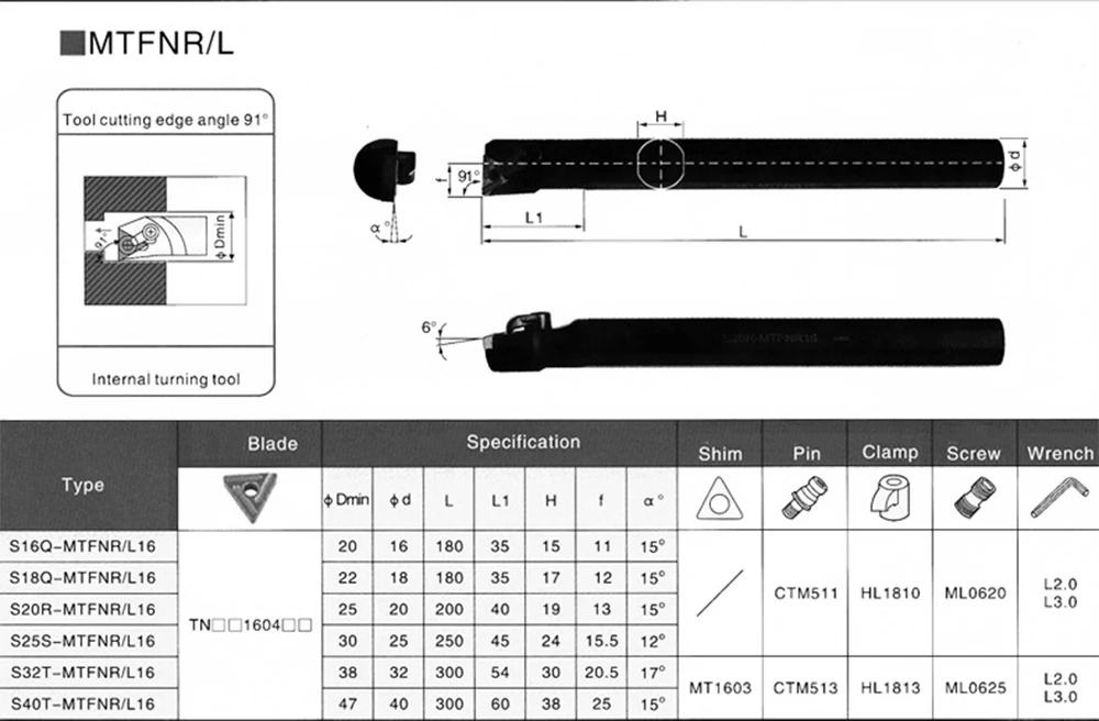 Резец для внутренней обточки S16Q-MTFNR16 токарные станки резак карбида вставки машина ЧПУ держатель инструмент