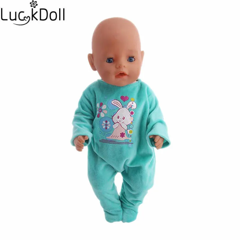 Luckydoll Повседневная кукольная Пижама подходит 18 дюймов Американский 43 см Кукла Одежда Аксессуары Детские лучшие рождественские подарки