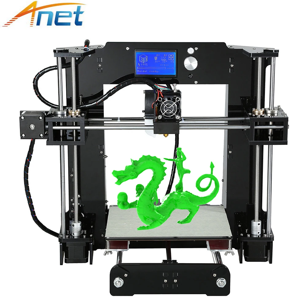 

2018 Anet A6 A8 3D Printer Kit Big Size High Precision Reprap i3 DIY Three-dimensional 3D Printing Machine with Free Filaments