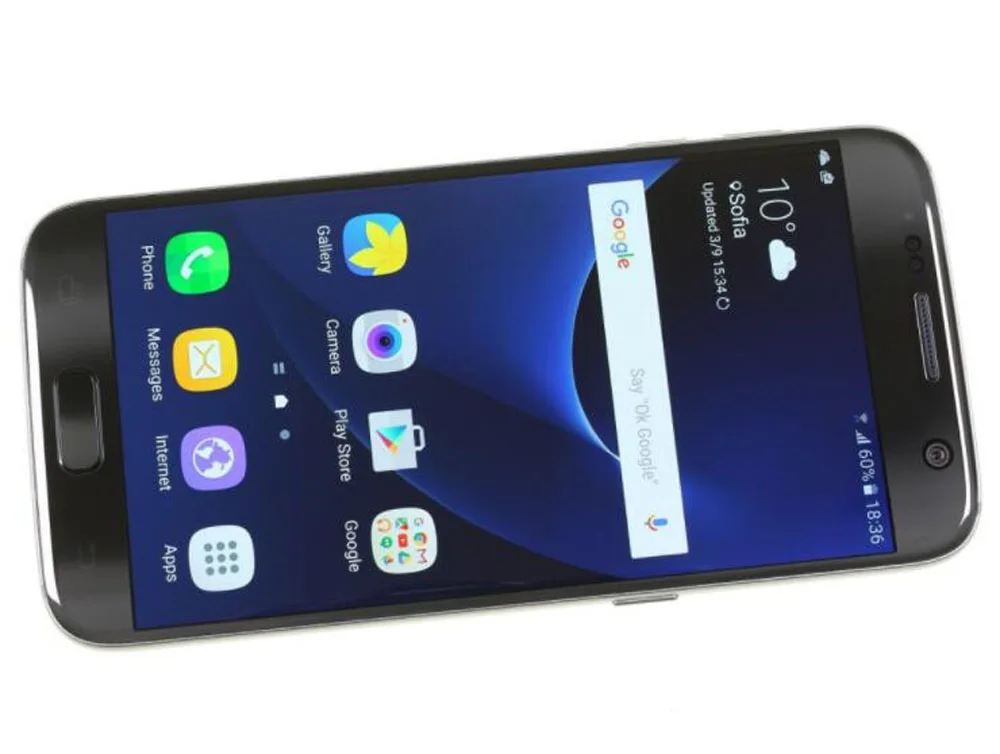 samsung Galaxy S7 LTE 4G мобильный телефон четырехъядерный 5,1 ''12.0MP wifi 4G ram 32G rom S7 сотовый телефон