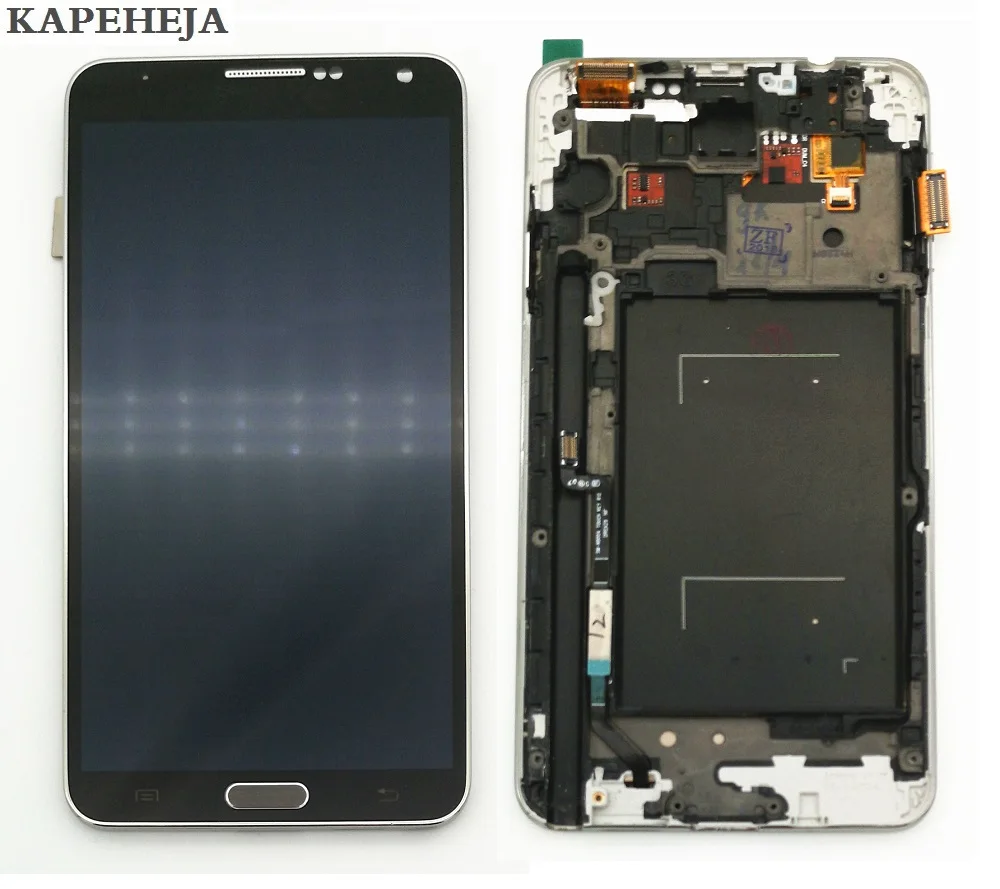 Для samsung Galaxy Note 3 N900 N9005 N900A N900V ЖК-дисплей кодирующий преобразователь сенсорного экрана в сборе с рамкой