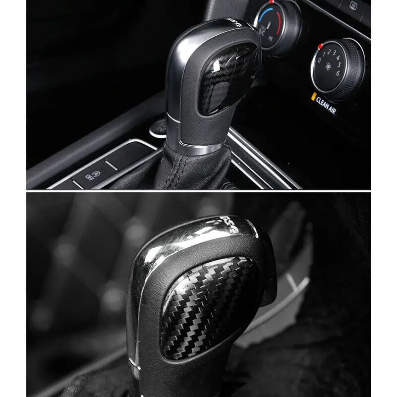 2x ручка переключения передач из углеродного волокна для VW Golf7 MK7 Golf VW R