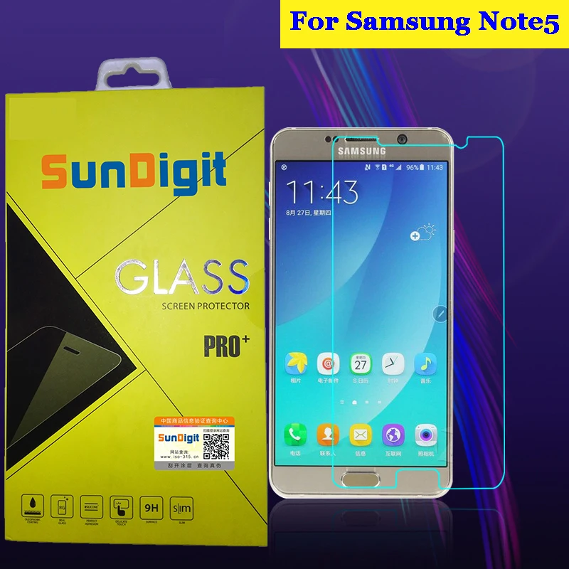 SunDigit Nanometer 9H 0.26mm For Samsung Galaxy Note5 Tempered Glass