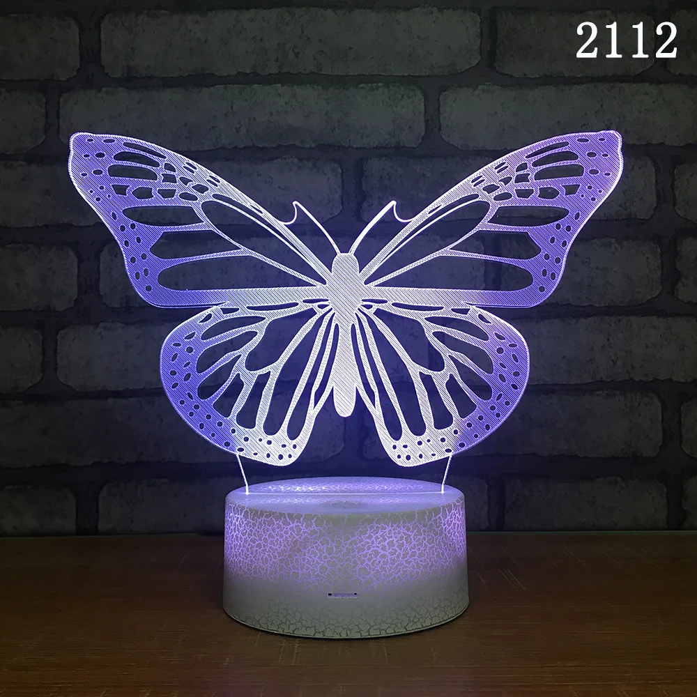 Ночник с бабочкой креативная Новинка и уникальный Usb Led ночник милый мультфильм