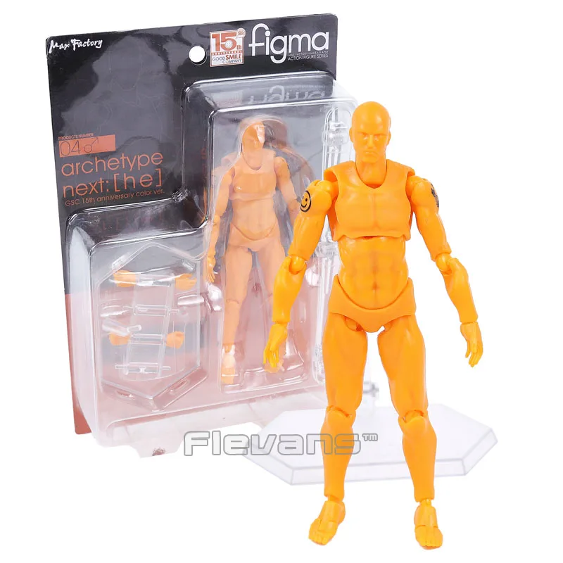 

MAX FACTORY Figma Archetype next he she GSC 15th Anniversary Orange Color ver. PVC Action Figure Collectible Model Toy