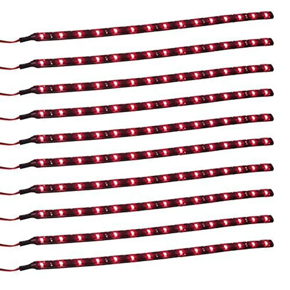 'Best' 2 шт 30 см Гибкие 15 LED SMD Водонепроницаемые полосы 5050 яркие огни 12В для