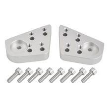 Серебристые алюминиевые стояки для руля пара добавляет дополнительную высоту руля для BMW R1100RT R1150RT R1200RT R1100R R1150R