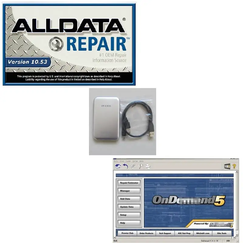Бесплатная доставка 750G HDD с автоматическим ремонтом Alldata V10.53 + 2014 Mit on. d. eman