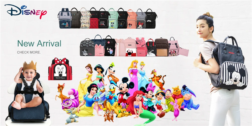 Disney рюкзаки Мумия мешок многофункциональный большой емкости двойной плечо дорожные сумки детские бутылки изоляции Перевозчик DPB03