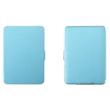 MOOL Магнитный чехол из искусственной кожи тонкий для Amazon Kindle Paperwhite(Крест шаблон, синий