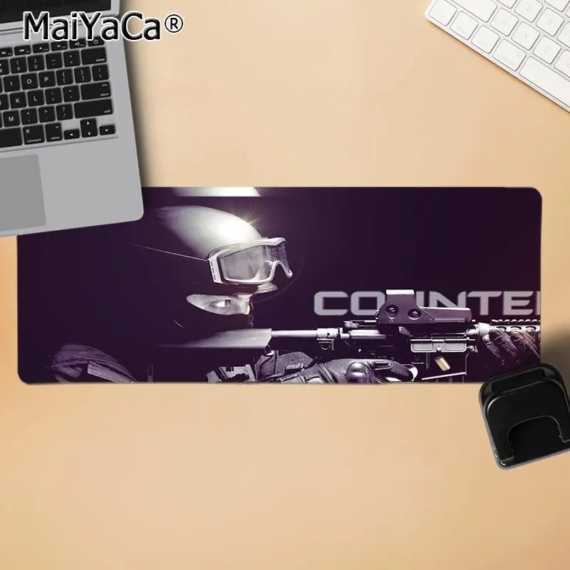 MaiYaCa свой собственный коврики CS GO индивидуальные ноутбук игровой коврик для мыши Прочный Резиновый Коврик Для Мыши Pad - Цвет: LockEdge 30X90cm