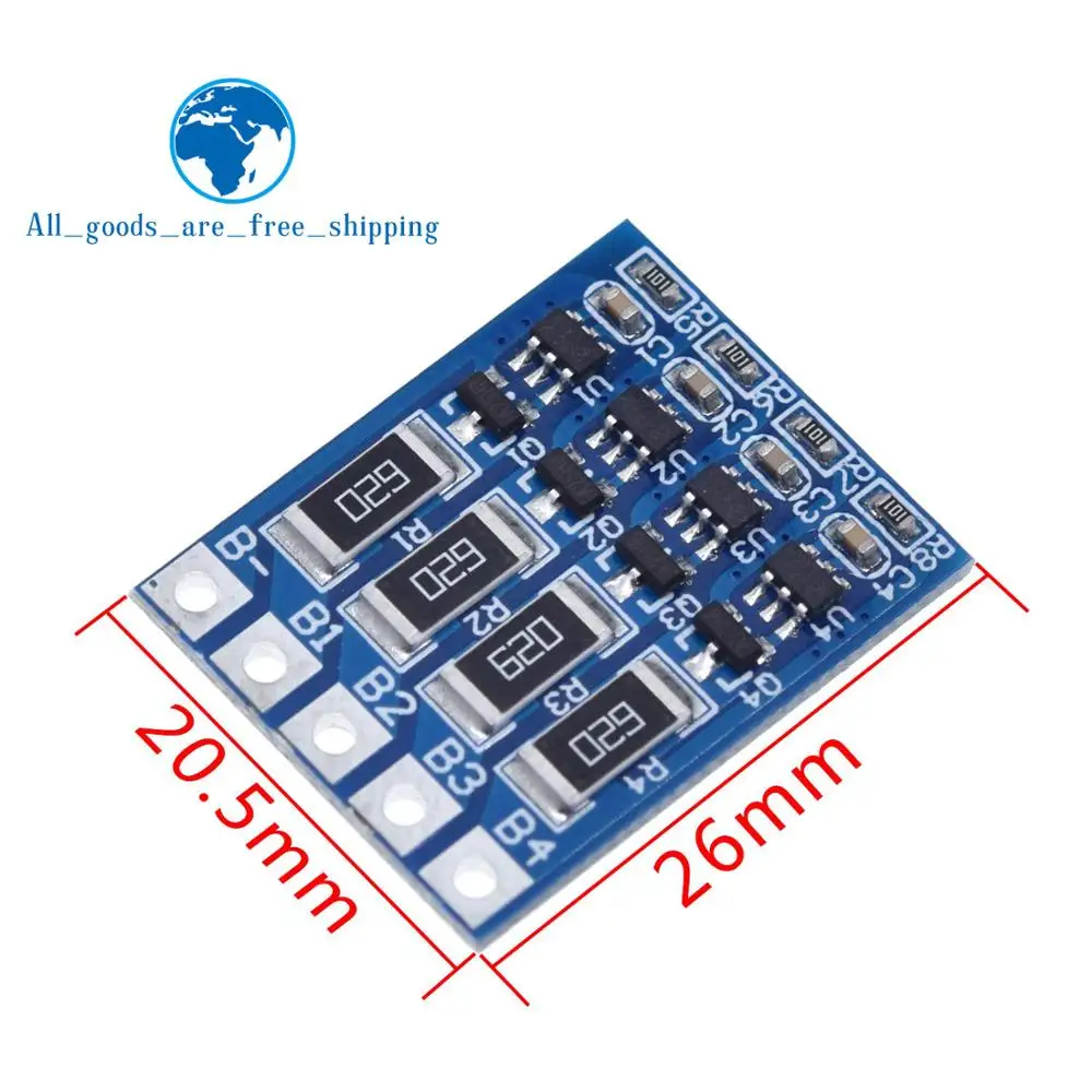 TZT 4S 4,2 в литий-ионная балансировочная плата для полного заряда батареи