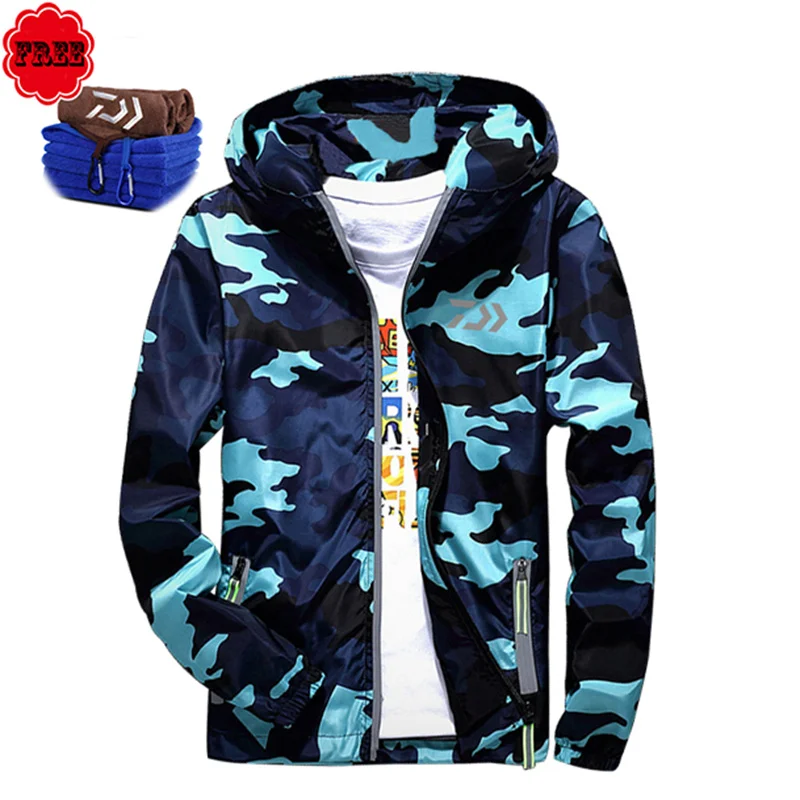 

Fishing Clothing Jacket Winter Sunproof Outdoor Tide Camouflage Quick-drying Breathable Hooded Fishing Men's Clothing Pesca