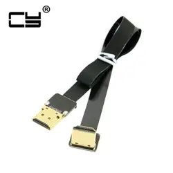 0.2 м/0.5 м FPV-системы HDMI Тип мужчина Подпушка под углом 90 градусов к HDMI Мужской HDTV Гибкие печатные платы без каблука кабель для MultiCopter