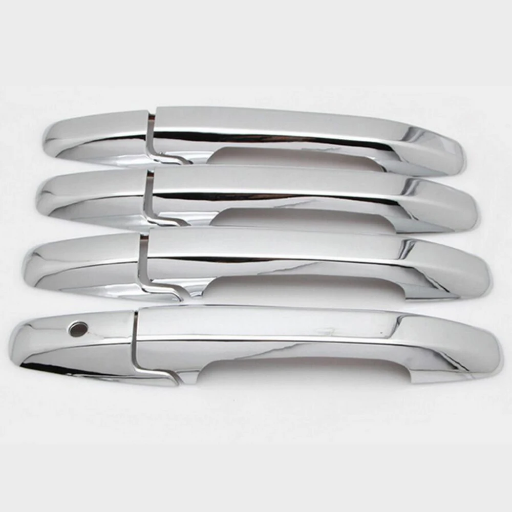 ABS Chrome Car Door Handle Cover + Cup Bowl combo Trim for Honda CRV CR