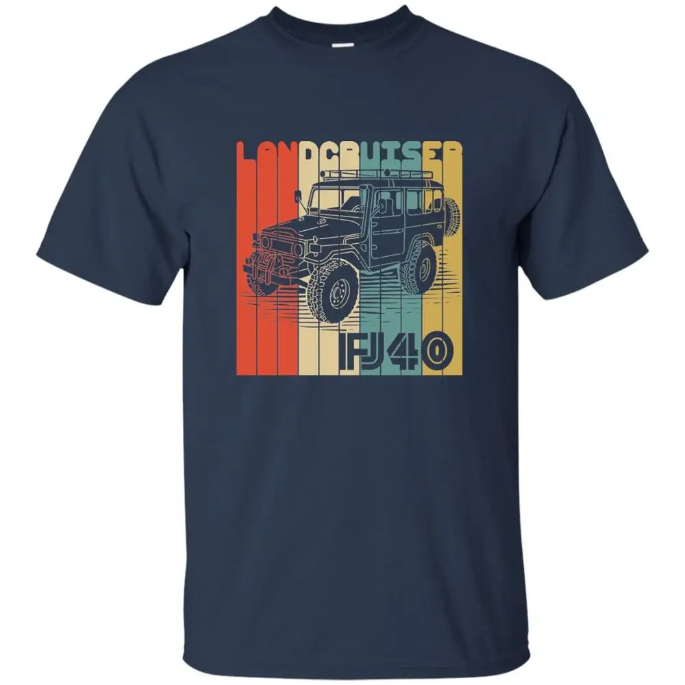 Toyo Land Cruiser 4X4 Fj40 Ретро 1970'S стиль футболка грузовик Винтажная футболка лето 2019 хлопок печатных чистый мужской дешевые футболки
