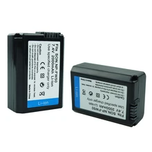 2Pcs 2000mAh NP-FW50 batteries NP FW50 Battery For Sony NEX-3N NEX-5 NEX-5N Alpha A5000 A6500 DSC-RX10 Alpha A7S A7II Camera 2Pcs 2000mAh NP-FW50 batteries NP FW50 Battery For Sony NEX-3N NEX-5 NEX-5N Alpha A5000 A6500 DSC-RX10 Alpha A7S A7II Camera