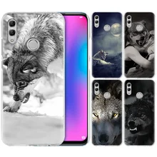 Девушка и чехол с волком для huawei Honor 8X Y9 9 10 Lite Play 8C 8S 8A Pro V20 20i 10i Y6 Y7 Жесткий PC Coque Capa чехол для телефона