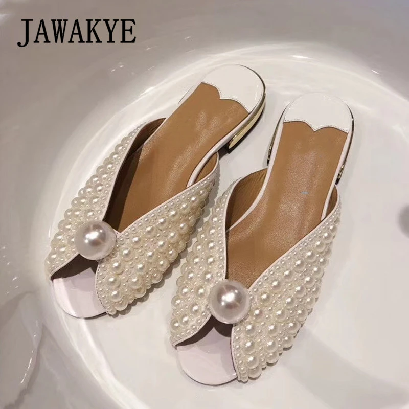 white peep toe flat shoes