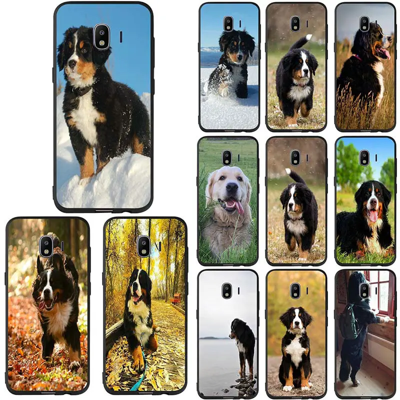 

For Samsung Galaxy A3 A5 A6 A7 A8 A9 J2 J3 J5 J6 J7 2017 2018 Plus Prime Coque Shell Soft TPU Cover Fashion Bernese Mountain Dog
