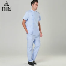 Высококачественные Новые медсестры доктор наборы скрабов больница прочный Wahsable Sugical платья операции одежда костюмы с брюками для мужчин