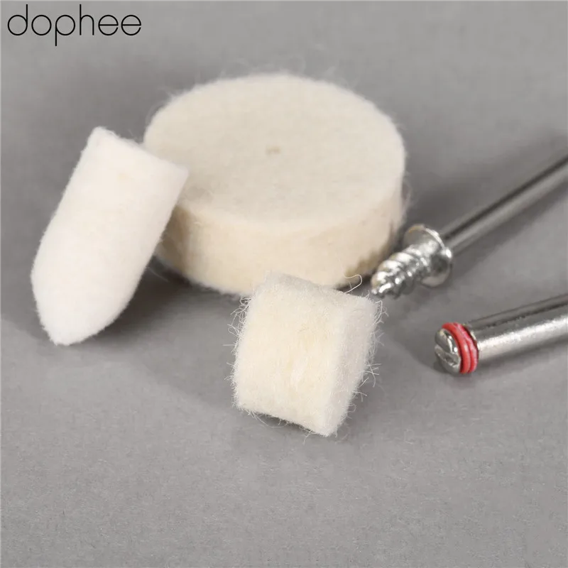 Dopee 36 шт. Dremel аксессуары полировальный коврик мягкий войлок Полировка заусенцев полировка колеса щетки наборы для металла роторные инструменты новые