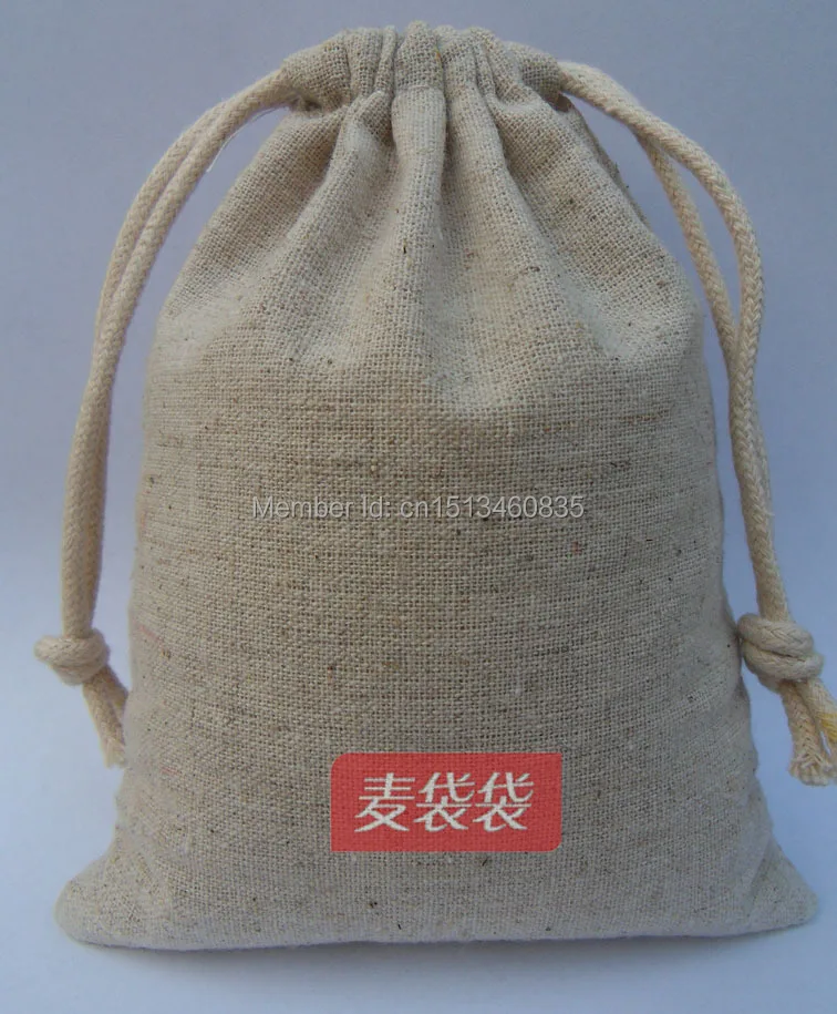 100pcs/lot CBRL jute bags, jute pouch, flax pouch for toiletry/jewelry