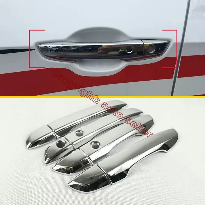 ABS Chrome Door Handle Cover Trim With Smart Hole For Honda Civic 2016 2017 | Автомобили и мотоциклы
