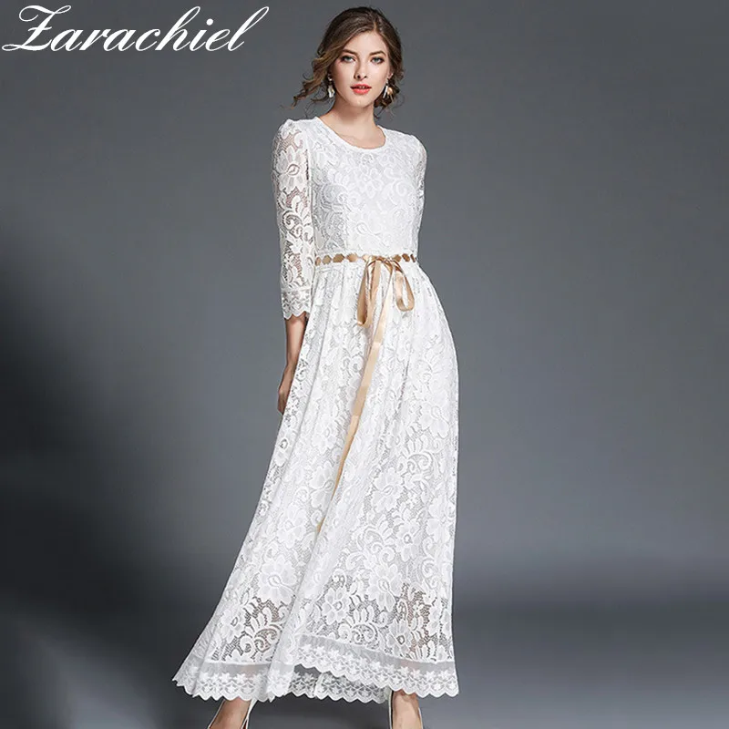 white lace vintage dress
