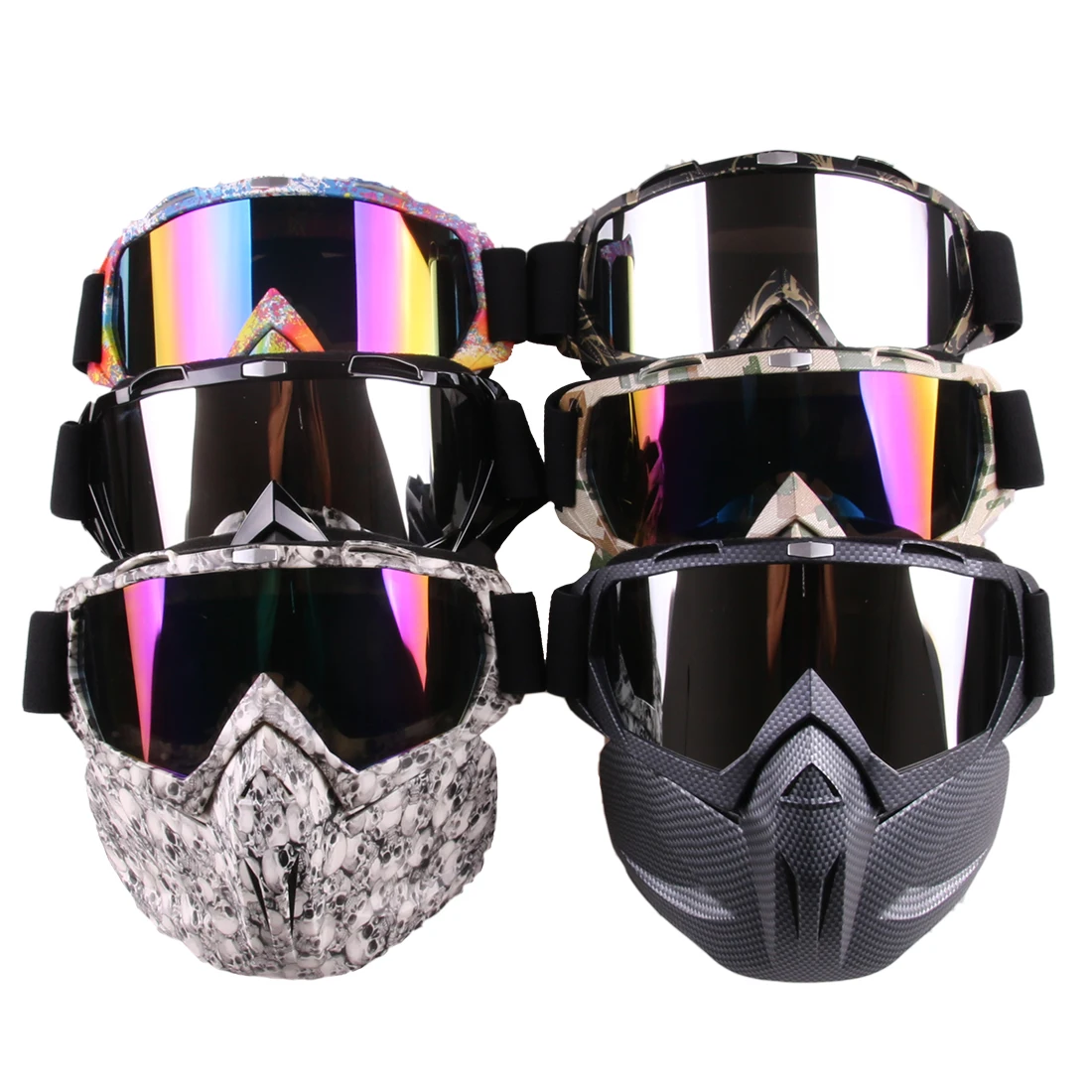 

Rowsfire High quality Tactical Mask Soft Bullet Dart Protective Mirror Face Mask for Nerf Games Kit - Black