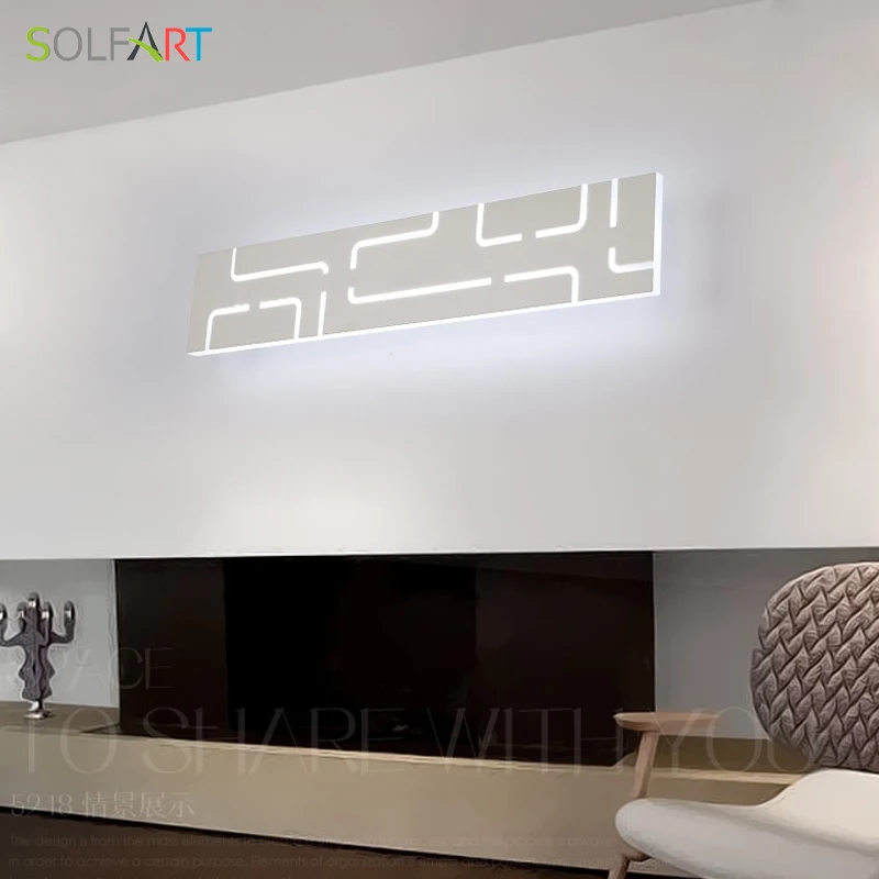 SOLFART зеркало свет бра железные настенные лампы краски акриловое arandela передняя