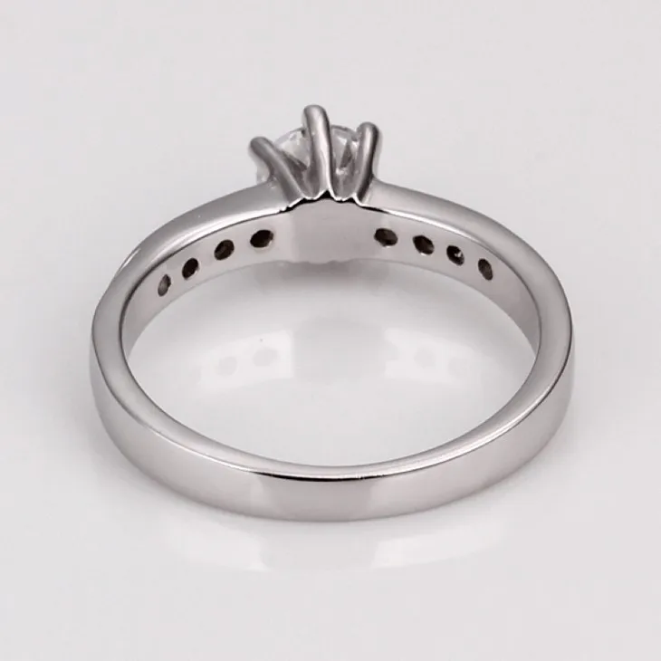Новое поступление Лидер продаж женские обручальные кольца 925 пробы серебро Блестящий Цирконий палец кольцо ювелирные изделия оптом подарок Прямая