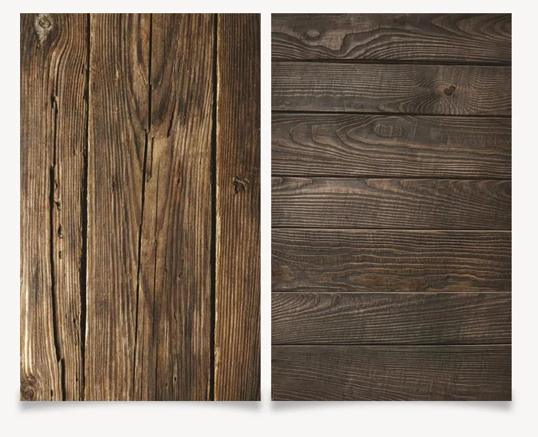 

Photo Studio 3D Printing Dark Brown Wood Color 58x86cm Photography Background Waterproof Anti-wrinkle