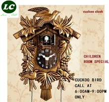 Cuckoo Clock Hourly Tell Time Cartoon Cute Hut Children Room Wall Clock Sitting Room Watch Children room Bedroom Wall Clock