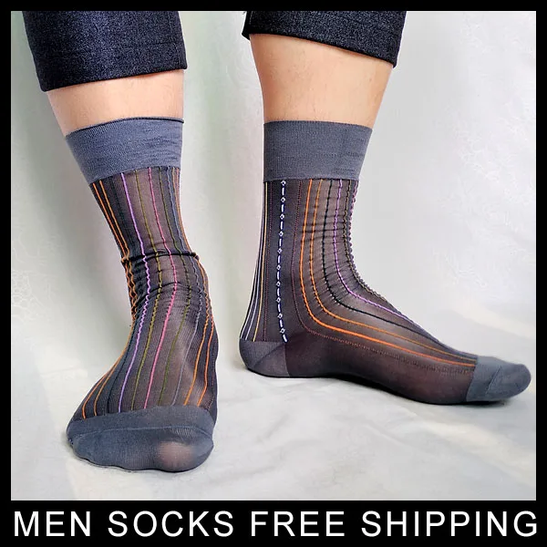 Мужские шелковые носки стиль красочные полосатые мужские s Формальные tnt костюм носки сексуальная коллекция мужские нейлоновые носки чулки