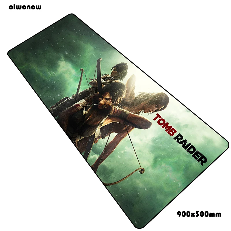 Tomb raider коврик для мыши 90x30 см коврики для мыши подарок лучший игровой коврик для мыши геймер гелевый большой персонализированный коврик для мыши Клавиатура ПК коврик