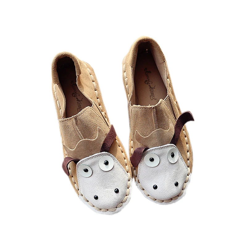 

dwayne 2018 spring new original Japanese retro matte leather donkey low help women's shoes soft bottom soft surface lazy handmad