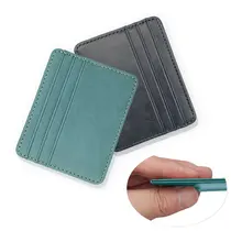 Модный кожаный мужской кошелек, деловой мужской ультратонкий кошелек из искусственной кожи, мужской держатель для карт с несколькими картами