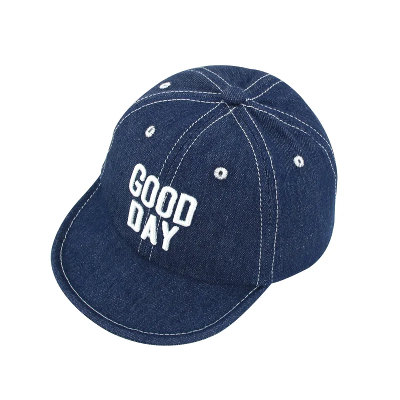 Fashion Letter Baby Baseball Cap Good Day Kids Sun Hat Cap Denim Baby Boys Cap Cowboy Toddler Hat For Girls Baby Boys Clothing (2)