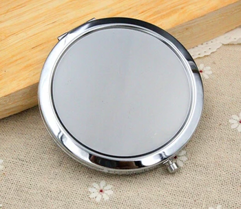 

Free shipping 500sets/lot Blank Compact Mirror with 58mm epoxy stickers DIY Compact Makeup Mirror