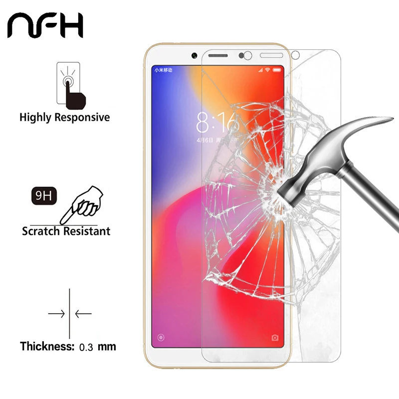 

3-1Pcs Protective Glass for Xiaomi Redmi 6A Glass on the Redmi 6 Pro Tempered Glass for Xiaomi Redmi 6A 6 Pro Screen Protector
