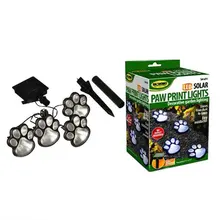 Новинка, светодиодная лампа с принтом в виде лапы, солнечная Светодиодная лампа с когтями медведя, лампа для газона, энергосберегающая садовая Водонепроницаемая гирлянда